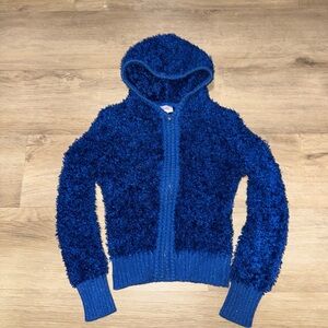 Justice Fuzzy Navy Hoodie